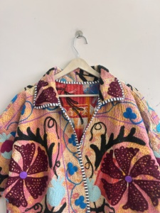 Bohemian Indian Vintage Handmade Kantha Suzani Jacket <b>Boho</b> Streetstyle Women Jacket Coat - Product Image 2