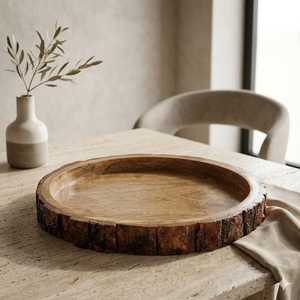 Bol à nouilles moderne en bois écologique blanc, bol à salade en gros, bol en bois multicolore - Product Image 3