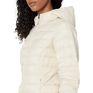 Custom Made Women Hooded Puffer Jacket Winter Warm Thick Zip-Up Solid Color Women Padded Puffer Jacket - Product Image 6