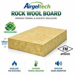 Panneau <span class=keywords><strong>de</strong></span> laine <span class=keywords><strong>de</strong></span> roche basaltique 150 kg/m² 120 mm, isolation <span class=keywords><strong>de</strong></span> qualité supérieure, classe A1, résistance au feu, conductivité thermique 0,036 W/mK EN - Product Image 1