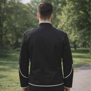 Men’s Piper Doublet Jacket Traditional Scottish Highland Dress Jacket for Pipers Bands and Ceremonies - Product Image 2