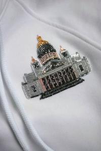 Unique Design <b>White</b> Ribbed Cotton Sleeveless Tank Top <b>Women</b> Slim Fit <b>Vest</b> Beaded Olive Garnish Embroidery Summer Casual Clothing - Product Image 4