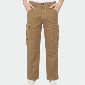 Breathable <b>Waterproof</b> Eco-Friendly Casual Men's <b>Cargo</b> <b>Pants</b> Pakistan 2026 New Design Canvas Fabric Custom - Product Image 6