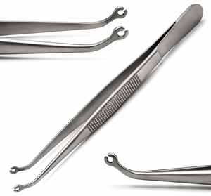 Pinzas de Sutura Dental de 6 Pulgadas, Anguladas y Rectas, Pinzas Quirúrgicas de Acero Inoxidable, Instrumento Quirúrgico Dental - Product Image 1