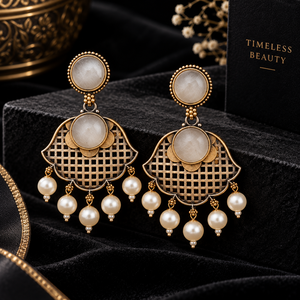 Fournisseur de Confiance Boucles d'Oreilles Pendantes Bohèmes Plaqué Or Antique Bicolore Serties de Cristaux pour Femme – Vente Directe Usine - Product Image 6