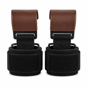 Deadlift Pull Ups Training Non-Slip Adjustable Professional Protection Heavy Duty Custom Wholesale Neoprene Powerlifting Hooks - Product Image 4