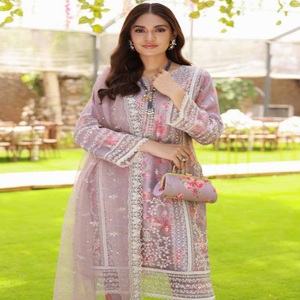 Ropa india y pakistaní de diseñador para mujer ELAF Vol. De Dr Haris Salwar Kameez y Kurta Set para ropa de fiesta - Product Image 5