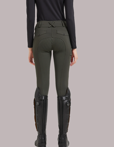 Pantalones profesionales de equitación con silicona antideslizante, de secado rápido y ajuste ceñido, para ciclismo y deportes ecuestres, ideales para exámenes. - Product Image 2