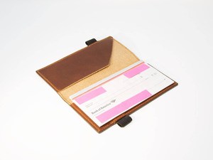 Estuche para Chequera de Cuero Genuino con Impresión de Logotipo Personalizado, Ranura Delgada para Tarjetas, Porta Chequera, Directo de Fábrica, Modelo LCR-0132 - Product Image 1