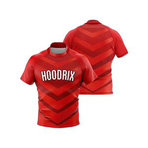 Camiseta de Rugby Sublimada Personalizada al por Mayor, Ropa Deportiva para Hombre, Ropa de Equipo, Tejido Transpirable de Secado Rápido, Marca Hoodrix - Product Image 1