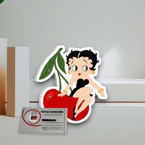Placas Magnéticas Acrílicas Ecológicas para Extensiones de Pestañas con Diseño de Corazón de Betty Boop y Hello Kitty, Color Rojo Intenso - Product Image 4