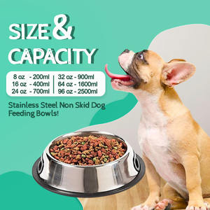 Comedero Portátil Antideslizante para Mascotas, Tazón de Acero Inoxidable Ecológico con Base de Silicona para Alimentar Gatos, con Impresiones Personalizadas - Product Image 3