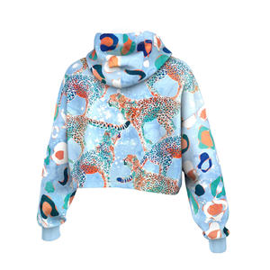 เสื้อฮู้ดโอเวอร์ไซส์สำหรับผู้หญิงเสื้อสเวตเตอร์พิมพ์ลายมีไซส์ออกแบบโลโก้ได้ตามต้องการสำหรับฤดูหนาว - Product Image 2