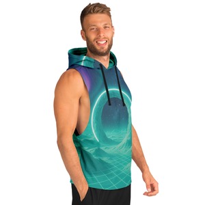 Comfortable Sublimation Sleeveless Hoodie 100% Cotton Polyester Sublimation Hoodie Sustainable Hoodie - Product Image 3