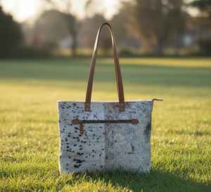 Sac fourre-tout élégant en cuir véritable avec fourrure, sac à bandoulière pour femme, fermeture éclair, broderie, portable, multifonction LHTB-0076 - Product Image 4