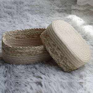 Best Choice Customizable Square Seagrass Basket Natural Handles Vietnam Origin ODM/OEM Storage Baskets from Vietnam - Product Image 5