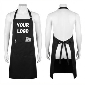 Delantal de Chef Unisex de Lona de Polialgodón Premium de 240 GSM, Correa Ajustable para el Cuello, Media Manga, Bolsillo Frontal, Rojo, Personalizado para Restaurante o Bar - Product Image 6