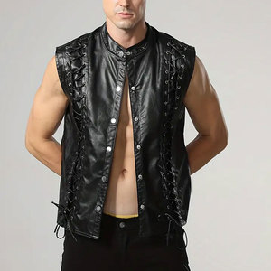 High Quality Leather <b>Vest</b> With Soft Inner Fabric Smooth Texture And Modern Design For Street Style And Riding Purpose - Product Image 6
