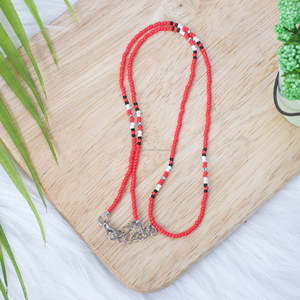 สร้อยคอลูกปัดแบบยูนิเซ็กส์คุณภาพสูงทำจากพลาสติกทองแดงสีทองลายดอกไม้รูปทรงเรขาคณิตสร้อยคอลูกปัดแฟชั่นประดับเพชร - Product Image 3