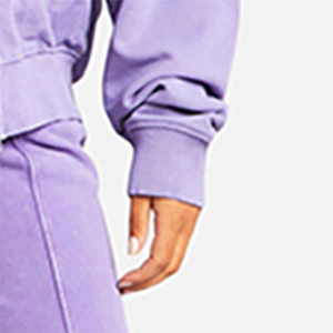 Nouvel ensemble de survêtement décontracté et respirant pour femme, coupe ample, effet délavé, manches longues, en tissu épais et respirant, style mode - Product Image 5