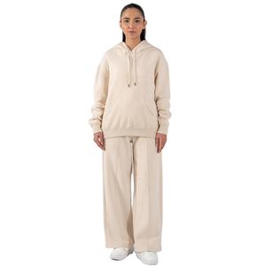 Ensemble de survêtement décontracté en molleton pour femme, sweat-shirt à capuche surdimensionné brodé uni personnalisé, jogging 2 pièces, vêtements de détente d'hiver - Product Image 1