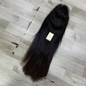 Perruque de haute qualité pré-épilée, petits nœuds, cheveux humains vietnamiens, lisses naturels, perruques à dentelle frontale, perruques en dentelle HD brutes - Product Image 5