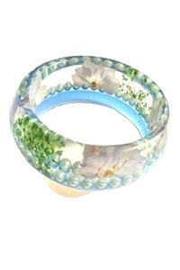 Bijoux disponibles Résine Acrylique Bracelet Bracelet Exagéré Éblouissant Multicolore Large Irrégulier Carré Acrylique Bracelets Femmes - Product Image 2