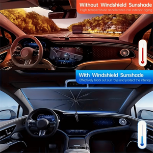 Parasole Auto Multifunzione Arcobaleno Standard USA 2025, Protezione UV e dal Calore, Antigraffio, 10 Strati, con Maniglia - Product Image 5