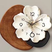 Horloge de coffre en bois de style antique personnalisée, horloge de bureau décorative vintage avec chiffres romains