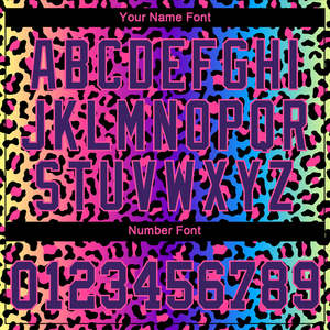 Wholesale Custom Team Jersey Gradient <b>Leopard</b> Pattern Sports Apparel Personalized Name Number OEM <b>Men's</b> <b>Shirts</b> Manufacturer - Product Image 3