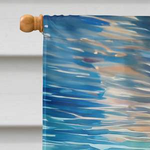 Grand poteau de porche multicolore Bannière décorative de jardin Illustration de drapeau de maison de lamantin Tenture murale en polyester Taille de la maison - Product Image 3