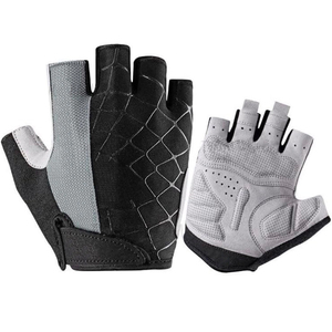 Wholesale Half Finger Cycling Glove Gel Padded Breathable Shock Absorption Palm Grip Cycling Glove With <b>Hook</b> Loop Closure - Product Image 1