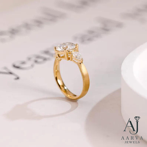 Anillo de Compromiso de Lujo con Moissanita Certificada IGI, Chapado en Oro, con Engaste de Puntas en Forma de Pera, Joyería para Regalo de Boda - Product Image 6