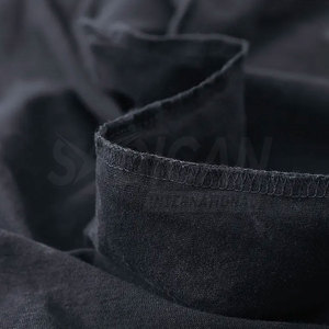 T-shirt décontracté confortable pour homme en coton molletonné, délavé à l'acide, respirant, écologique, séchage rapide, mode estivale - Product Image 3