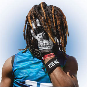 Gants de Football Américain Classiques pour Jeunes Wide Receiver – Logo Personnalisé, Super Adhérence, Design Respirant – Haute Qualité et Durabilité - Product Image 3