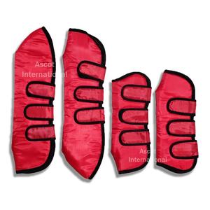 Bottes d'expédition de tendon de protection de cheval de haute qualité en cuir coton tissu Polyester Ripstop Matty logo personnalisé - Product Image 6