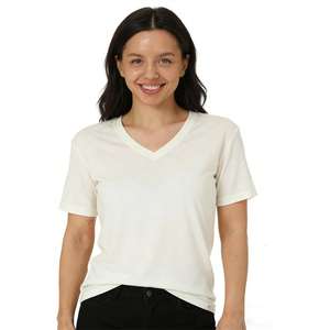 Camisetas Personalizadas de Manga Larga con Cuello en V para Mujer, Diseño Impreso Personalizado con Pliegues Bordados y Botones - Product Image 1