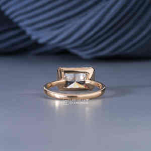 Bague solitaire en or jaune 14 carats avec diamant de laboratoire taille radiant pour femme, luxe, 4,52 carats, qualité VS EF, cadeau de bijoux, 4,52 g - Product Image 6