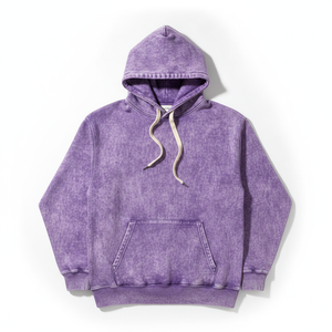 Sudadera con Capucha Unisex Color Lavanda, Corte Regular, Felpa Francesa, Informal, con Bolsillo Delantero, para Invierno - Product Image 1