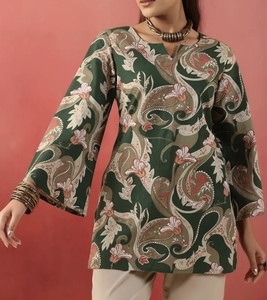 เสื้อคุर्ตาผู้หญิงแฟชั่นขายส่ง สไตล์ฤดูร้อน ทรงเข้ารูป กระชับรูปร่าง เหมาะสำหรับใส่ลำลอง คุณภาพดี แต่ดูดีมีระดับ - Product Image 4