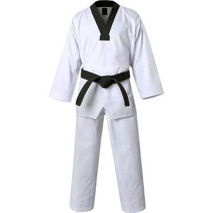 Uniforme de Taekwondo personnalisé et durable pour adultes, Dobok d'arts martiaux de haute qualité, tissu confortable et léger en polyester/coton - Product Image 1