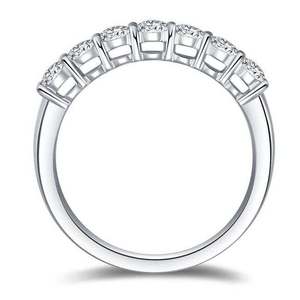 Classic Baguette Cut Lab Grown Diamond Geometric <b>Ring</b> 18K Gold Platinum Plated Prong Setting Unisex Wedding Jewelry - Product Image 6