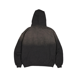 Sweat à capuche délavé effet soleil pour homme – Couleur unique, style rétro, streetwear décontracté - Product Image 2