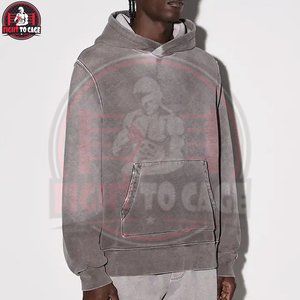 Sweat-shirts pour hommes à effet délavé, confortables pour un usage quotidien, avec logo personnalisé, qualité supérieure, faits à la main, design unique, produit tendance et innovant. - Product Image 2