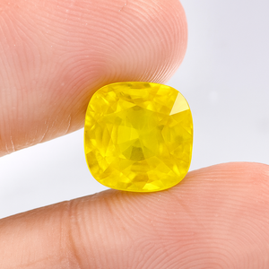 Zafiro Amarillo Natural Certificado Premium, Corte Ovalado, Gema Suelta para Producción de Joyería Fina - Product Image 4