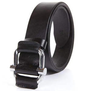 Ceinture en cuir de vache véritable de qualité supérieure pour homme, classique, décontractée, boucle en acier, longueur réglable, écologique, durable - Product Image 4