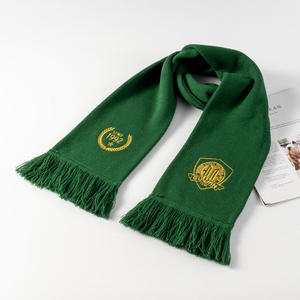 Medium Length Acrylic Knitted Scarf For Men Soft Warm Winter Fashion Casual Neck Wrap Character Design Style Scarf - Product Image 3