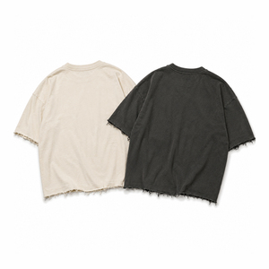 T-shirt graphique vintage délavé et oversize pour hommes et femmes, style streetwear, coupe courte, imprimé visage d'étoile, coton, style Harajuku Punk - Product Image 2