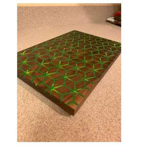 Planche à découper en résine époxy et bois de qualité supérieure pour couper les fruits, les légumes et la viande. Planche à découper moderne pour la cuisine. - Product Image 3