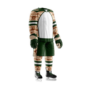 Ensemble de maillot et pantalon de hockey sur glace haute performance, vêtements de sport respirants et durables pour joueurs, uniforme d'équipe. - Product Image 3